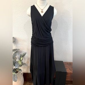 Cabi black knit stretch dress